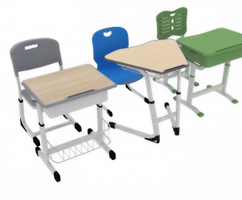 Modern Computer Desk And Chair-ID:755332954