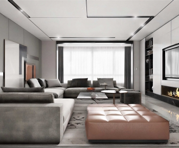 Modern A Living Room-ID:365053898