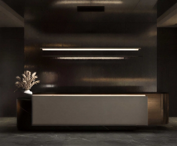 Modern Office Reception Desk-ID:960730088