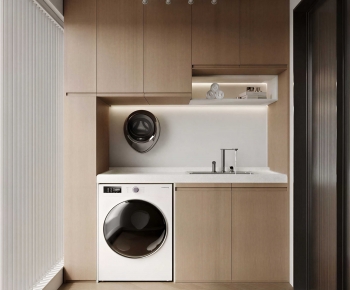 Modern Laundry Cabinet-ID:862097022