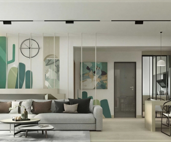 Modern A Living Room-ID:959391123