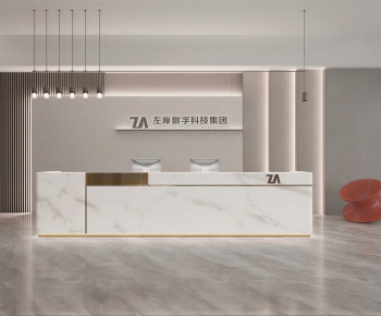 Modern Office Reception Desk-ID:366900929