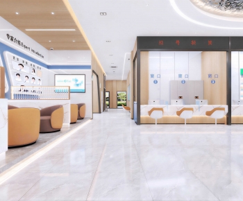 Modern Hospital Hall-ID:206347944