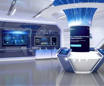 Modern Exhibition Hall-ID:747966059