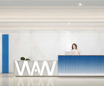 Modern Office Reception Desk-ID:824739976