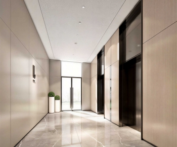 Modern Office Elevator Hall-ID:937532903