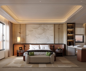 New Chinese Style Bedroom-ID:917545084