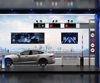 Modern Exhibition Hall-ID:716098074