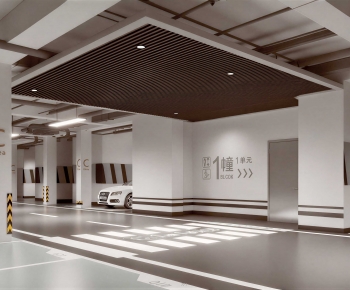 Modern Underground Parking Lot-ID:308245904