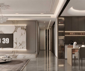 Modern A Living Room-ID:545207981