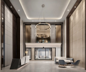 Modern Office Reception Desk-ID:935877084