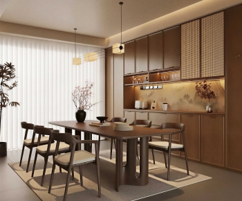 New Chinese Style Dining Room-ID:129200945