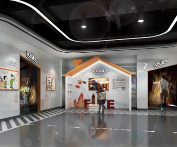 Modern Exhibition Hall-ID:564083107