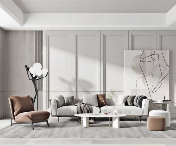 Modern A Living Room-ID:703891044