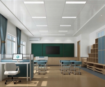 Modern School Classrooms-ID:703267109