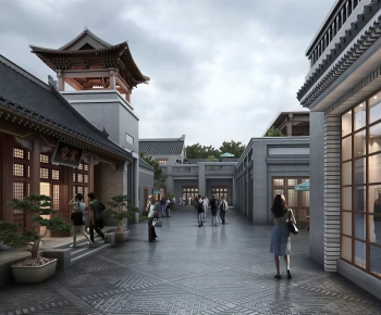 Chinese Style Commercial Street-ID:798842917