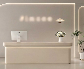 Modern Office Reception Desk-ID:419564016