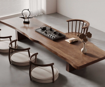 New Chinese Style Tea Tables And Chairs-ID:742712973