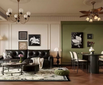 American Style A Living Room-ID:801470389