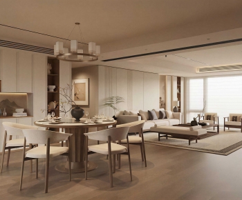 New Chinese Style A Living Room-ID:203039671