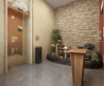 Modern Office Elevator Hall-ID:262530093