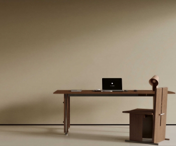 Modern Computer Desk And Chair-ID:424911023