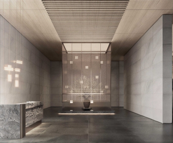 Modern Office Reception Desk-ID:511560923