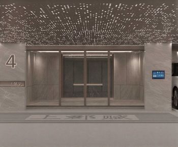 Modern Underground Parking Lot-ID:524039383