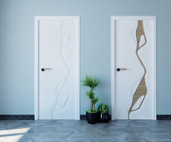 Modern Single Door-ID:724087958