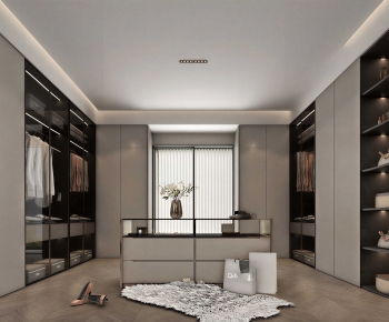 Modern Clothes Storage Area-ID:270066984