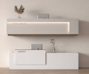 Modern Reception Desk-ID:672103884