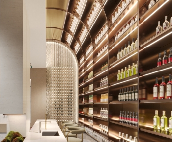 Modern Wine Cellar/Wine Tasting Room-ID:661663067