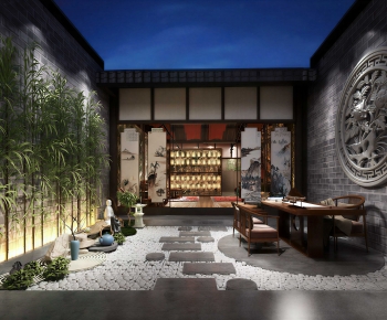New Chinese Style Courtyard/landscape-ID:488637929