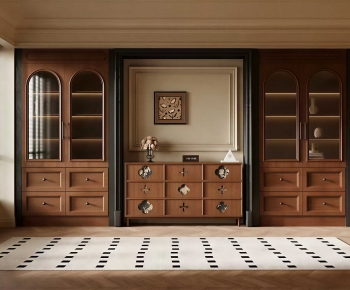 Wabi-sabi Style Entrance Cabinet-ID:326987982