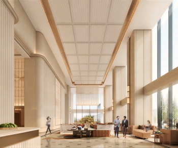 Modern Office Reception Desk-ID:437781103