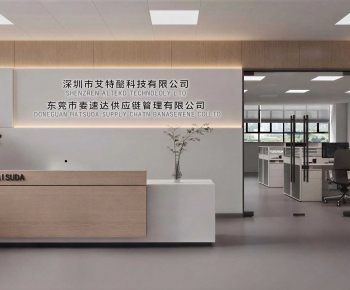Modern Office Reception Desk-ID:875883104