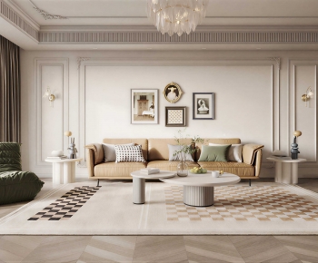 French Style A Living Room-ID:662569058