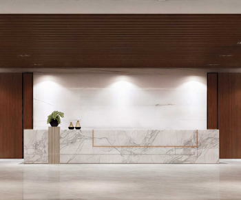 Modern Office Reception Desk-ID:770452983