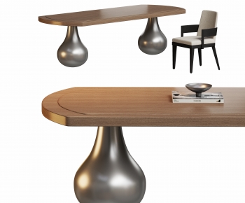 Modern Computer Desk And Chair-ID:972659691