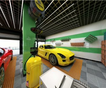 Industrial Style Automobile Repair Shop-ID:902469214