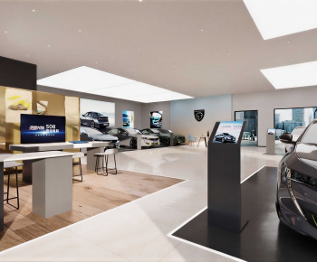 Modern Exhibition Hall-ID:999608998