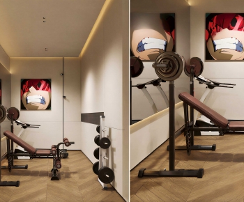 Modern Home Fitness Room-ID:934463023