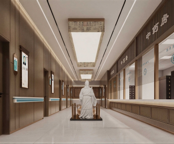 New Chinese Style Hospital Hall-ID:819262989