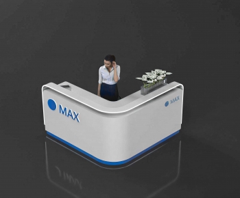 Modern Reception Desk-ID:608990286