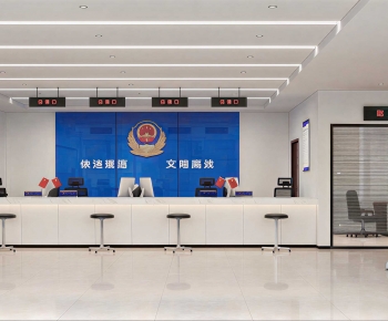 Modern Office Reception Desk-ID:312129977