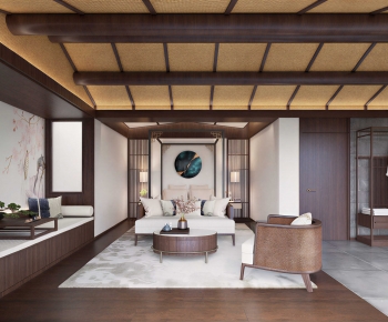 New Chinese Style Bedroom-ID:851464037