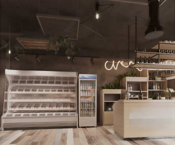 Industrial Style Milk Tea Shop-ID:791873935
