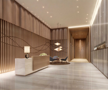 Modern Office Reception Desk-ID:305098061