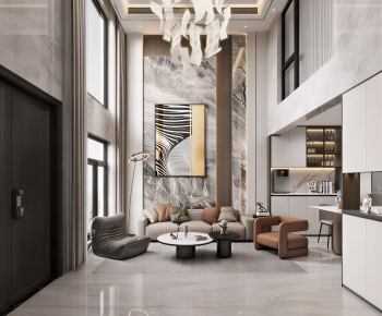 Modern A Living Room-ID:247849947