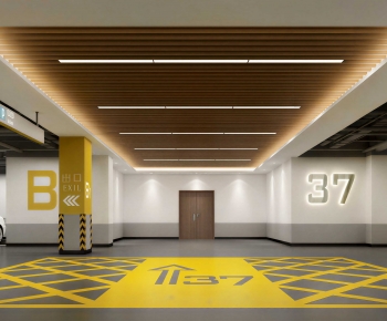 Modern Underground Parking Lot-ID:799412019